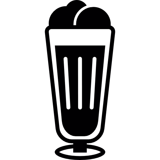 Ice cream in glass food ice creams dessert icon