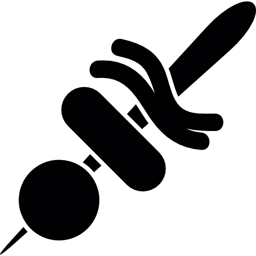 Food on a stick sticks sausage pepper icon