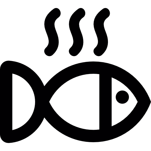 Hot fish  outline sea life fishes icon