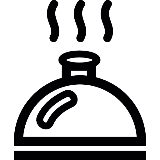 Dish cover dishes lunch meal icon