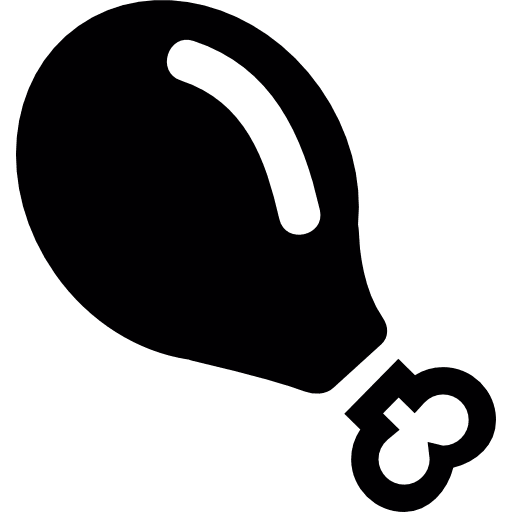 Chicken leg chickens food fast food icon