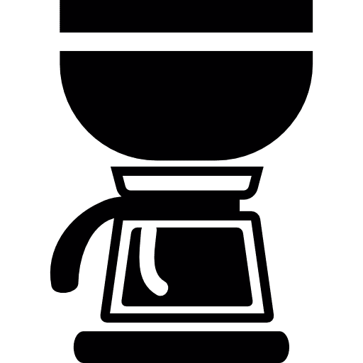 Coffee jar and filter hot drink coffee cup coffees icon