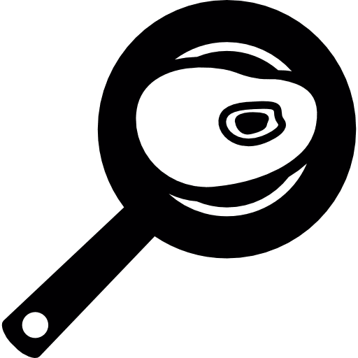 Food observation zoom zoom lens magnifying glass icon