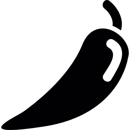 Hot pepper food pepper organic icon