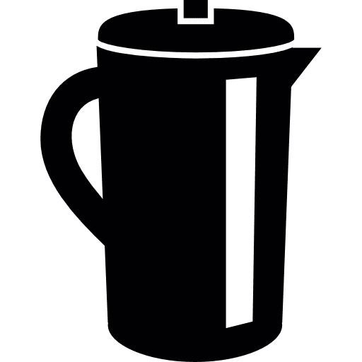 Long cofee pot hot drink tea tools and utensils icon