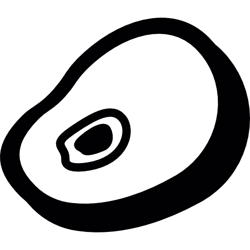 Meat slice meaty pork food icon