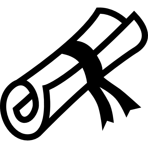 Diploma roll education diploma certificates icon