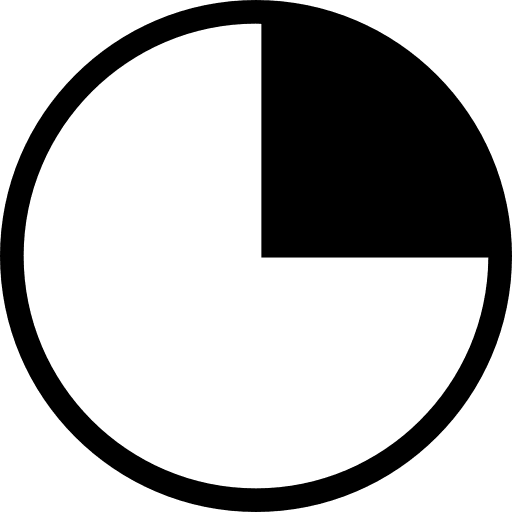 Circular graphic business graphics incomplete icon