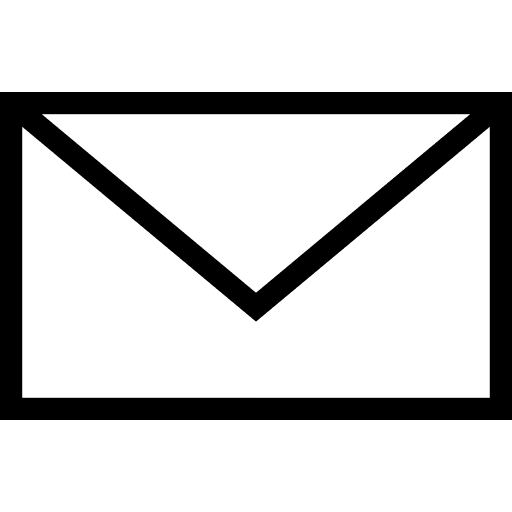 Envelope back view outline letter email mail icon