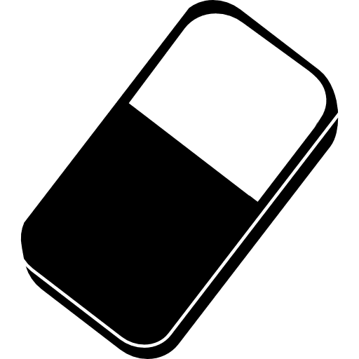 Eraser tool for school school material eraser tool icon