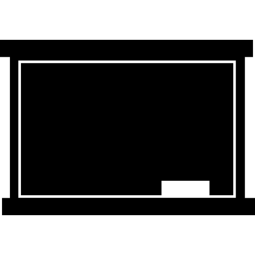 Class blackboard with eraser class write writing icon