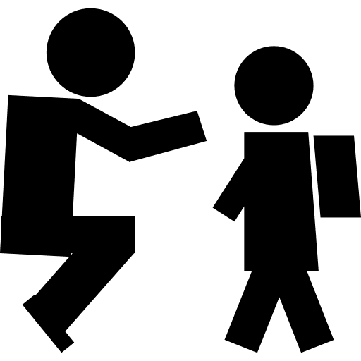 Parent and kid parent silhouettes persons icon