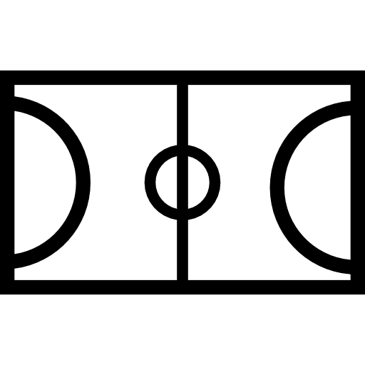 Playground field sports education icon