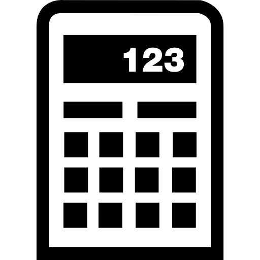 Calculator tool tools and utensils numbers icon