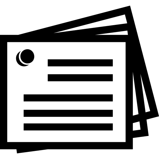 Study notes study pin interface icon