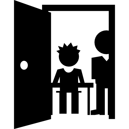 Class open door open student school icon