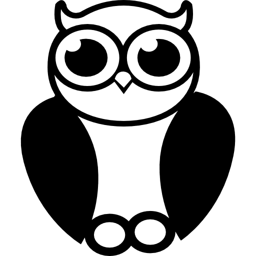 Owl sage symbol sage sages animal icon