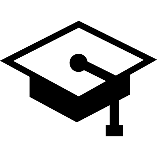 Graduation cap graduate caps hat icon