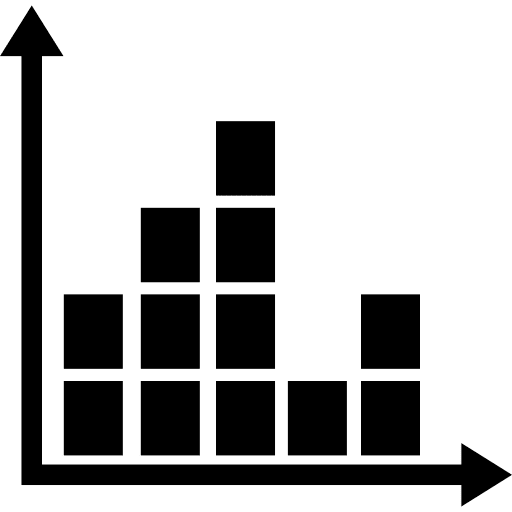 Squares graphic chart symbol stats icon
