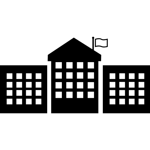 Educative academy buildings building academy three icon