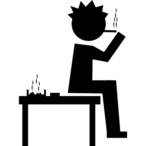 Student smoking person persons smoking icon