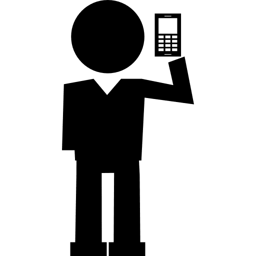 Teacher with phone telephone teacher cellphone icon