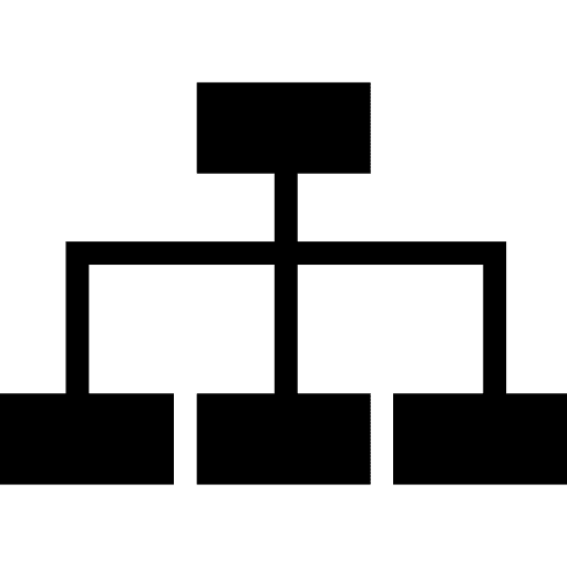 Hierarchical graphic educational tool education icon