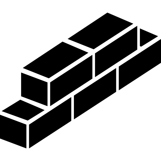 Bricks wall building bricks icon