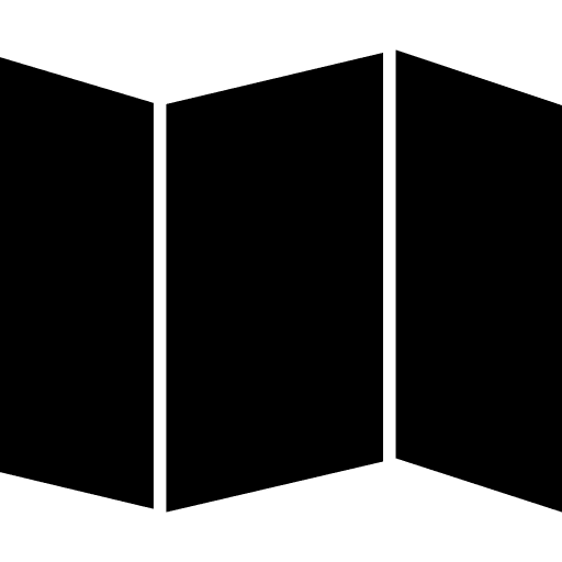 Folded paper folded paper map icon