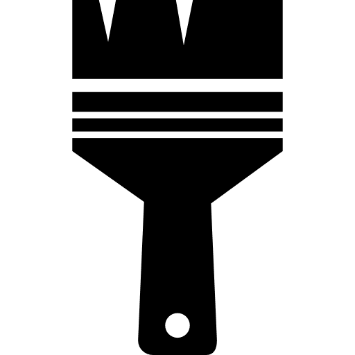 Paint brush tools and utensils brush paint icon