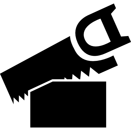 Sawing cutting tool sawing tools and utensils cut icon