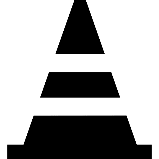 Traffic cone signal tool for traffic signals cone building trade icon