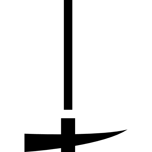 Hammer tool with point building trade tools hammers icon