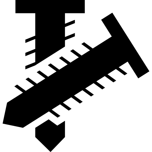 Two screwing tools tools and utensils building trade tools icon