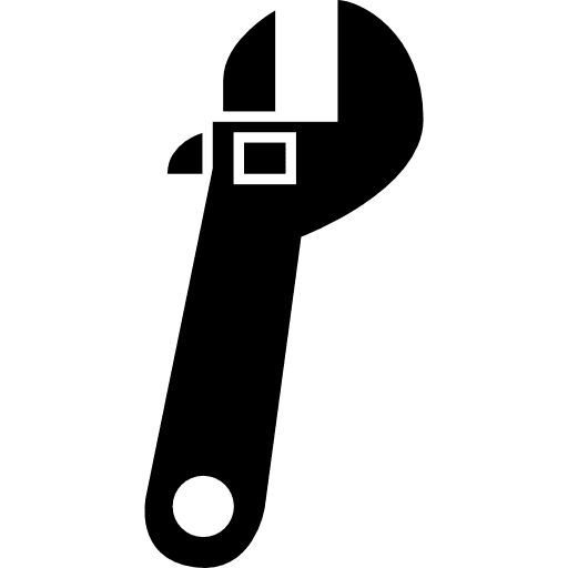 Adjusting wrench tool tools and utensils wrenches building trade icon