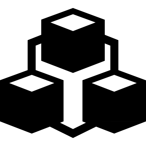 Connection box chart boxes connections graphic icon Connection box chart boxes connections graphic icon