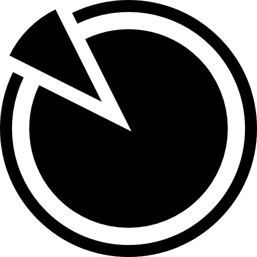 Portion pie chart portion business distribution icon
