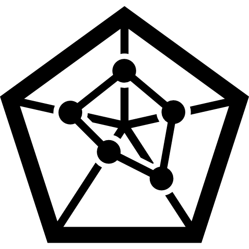 Spider chart spider web distribution graphic icon