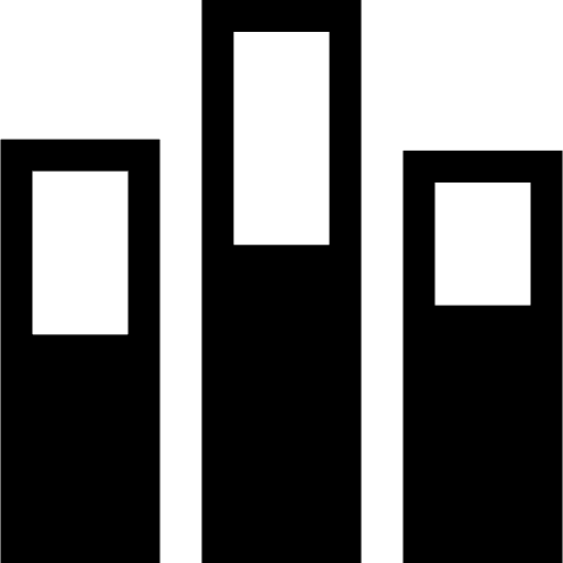 Bar chart dual information graphic chart bars icon Bar chart dual information graphic chart bars icon