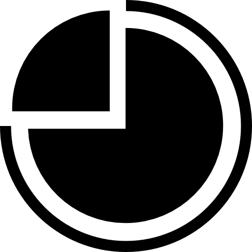 Pie chart graph pie quarter icon Pie chart graph pie quarter icon