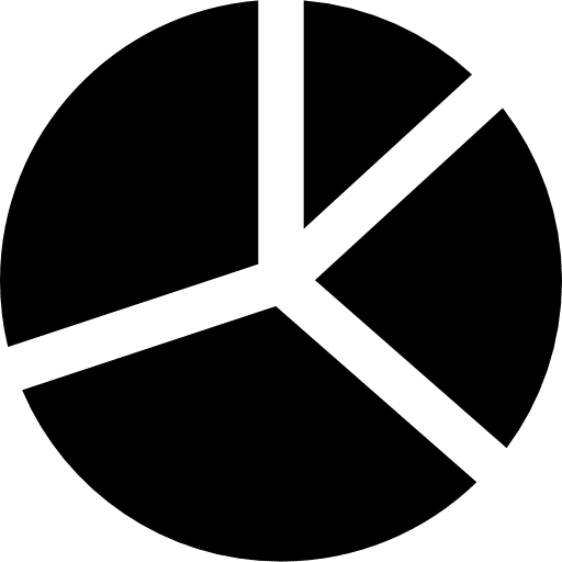 Pie chart organization pie chart graphic icon Pie chart organization pie chart graphic icon