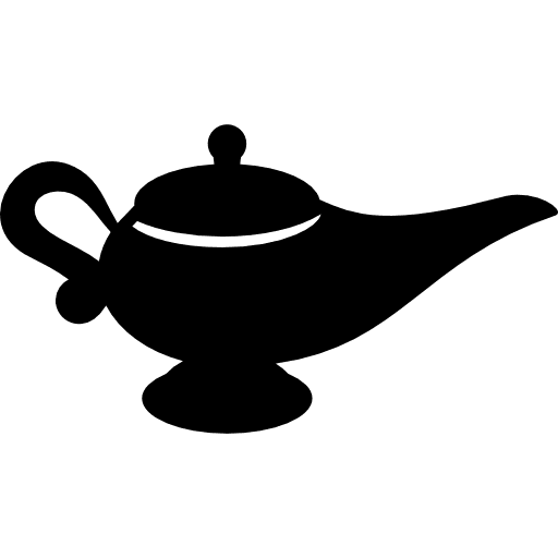Genie lamp lantern islam islamic icon