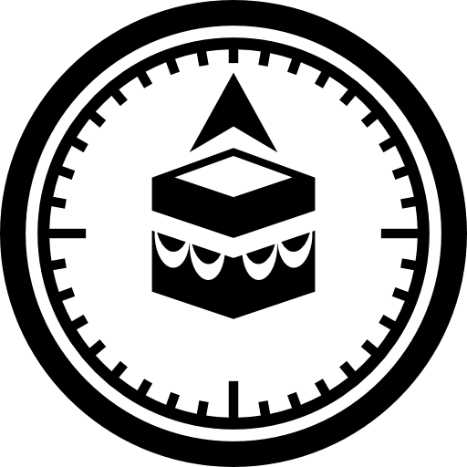 Qibla compass islamic religious islam icon