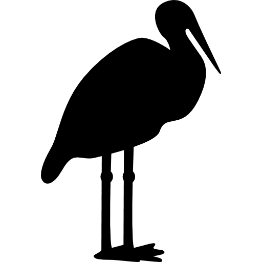 Stork animal motherhood baby icon Stork animal motherhood baby icon