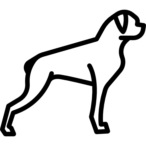 Boxer animals pet dog icon