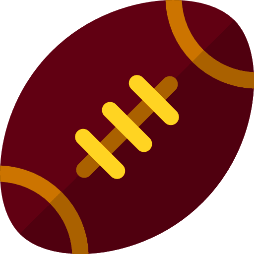 American football equipment sports and competition team icon