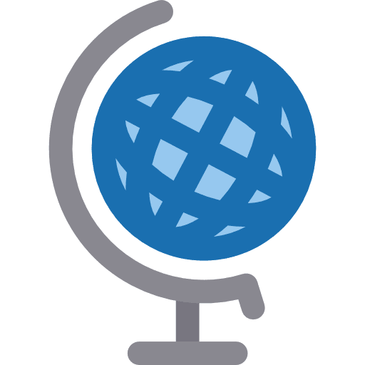 Earth globe planet earth grid planet earth icon