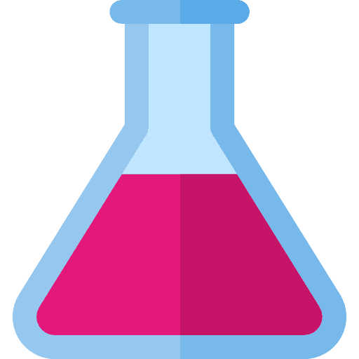 Flask chemistry education science icon