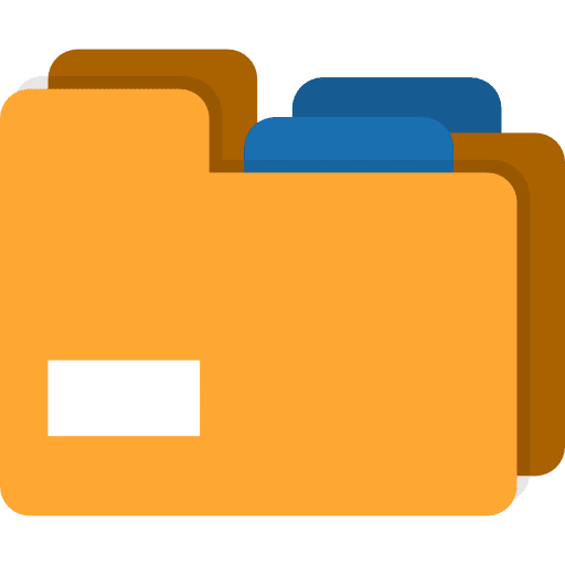 Folder files and folders storage office material icon