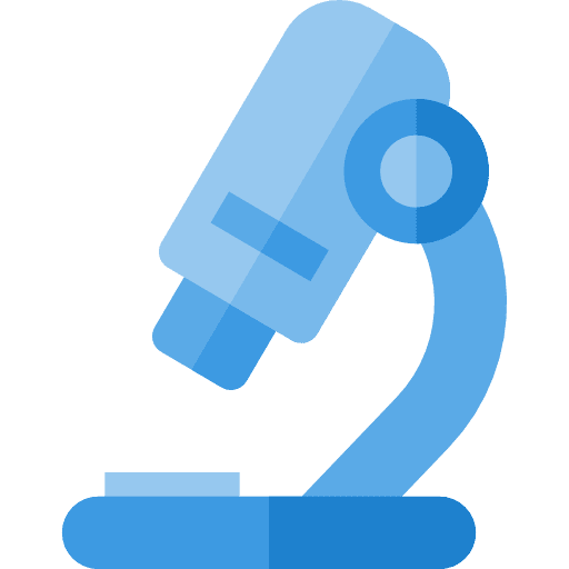 Microscope scientific tools and utensils medical icon